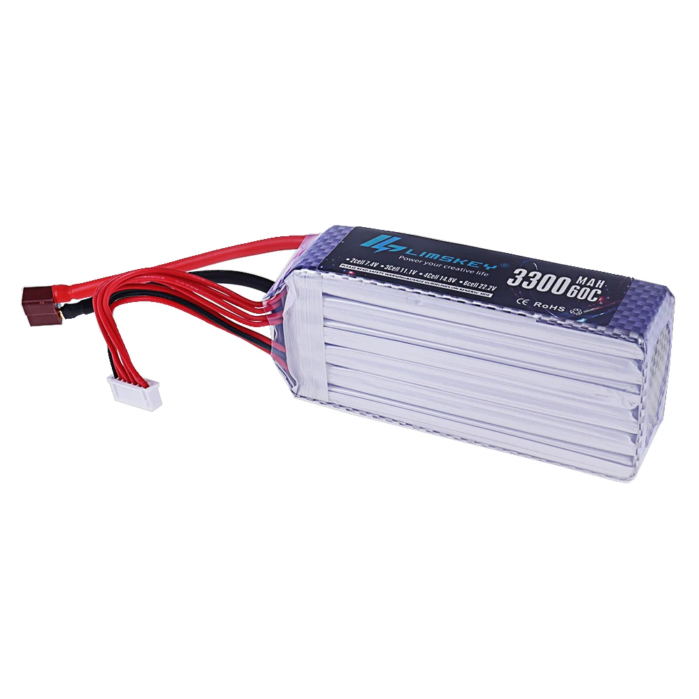 แบตเตอรี่ลิโพ 3300mAh 22.2V 60 - Drone Battery 6S บทวิจารณ์และราคา
