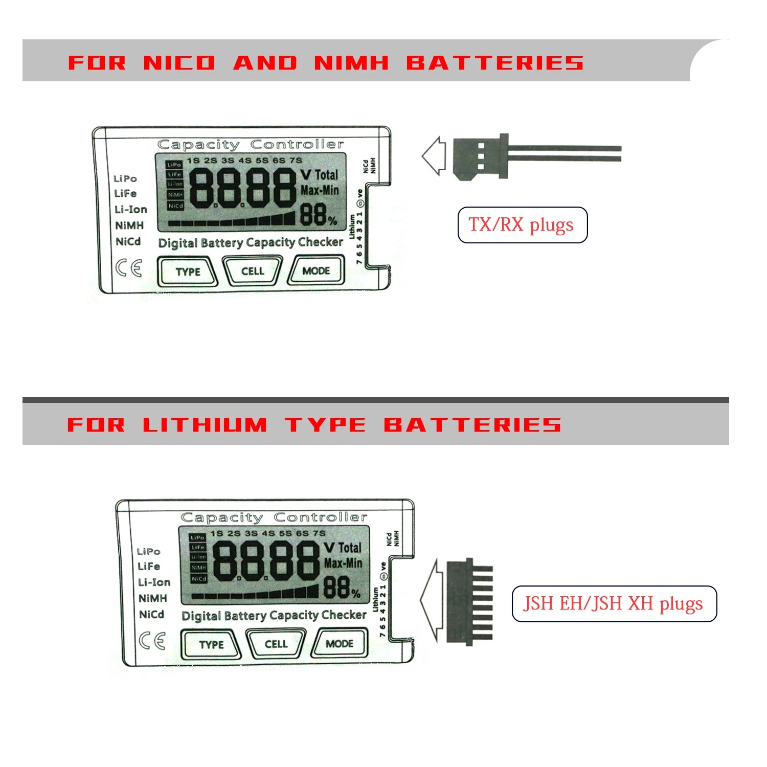 RC เซลล์มิเตอร์ 7 เครื่องตรวจส - Drone Battery Alarm บทวิจารณ์และราคา