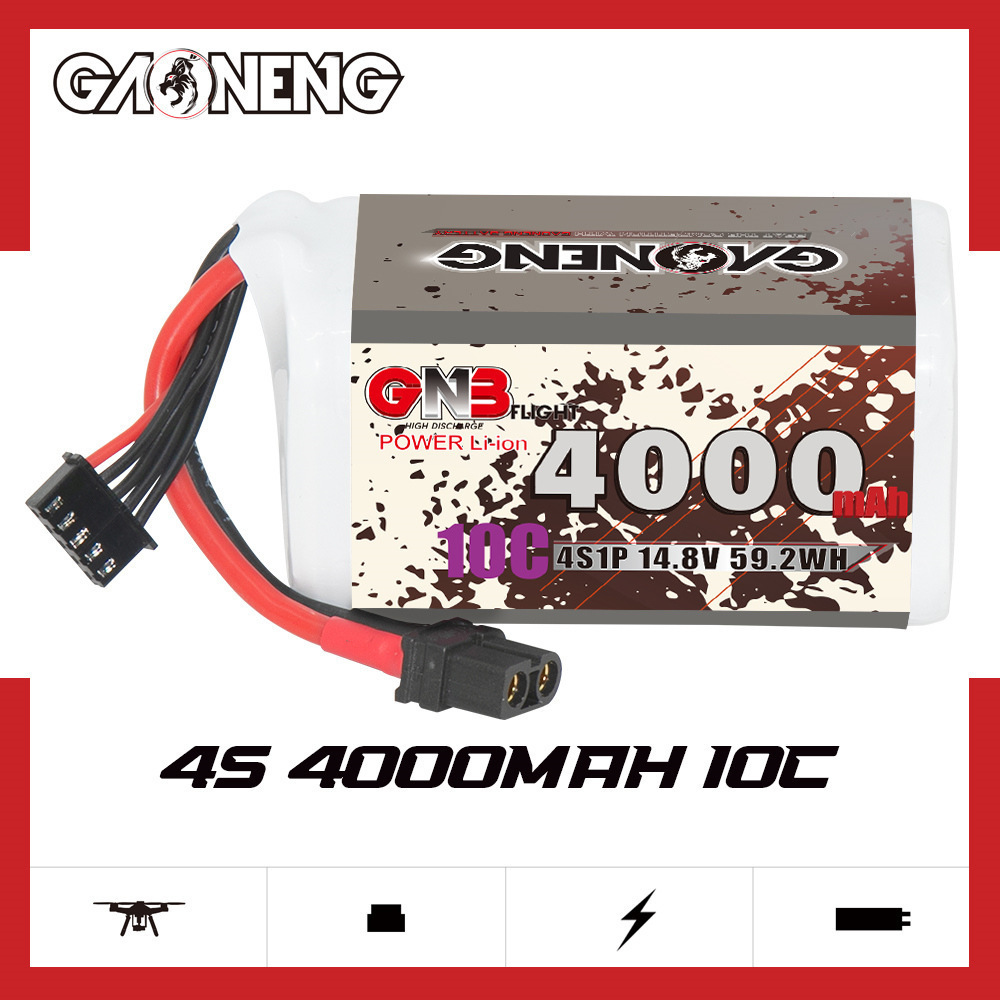 GNB 4000mAh 4S 14.8V 10C 20C พ - Drone Battery Connector บทวิจารณ์และราคา